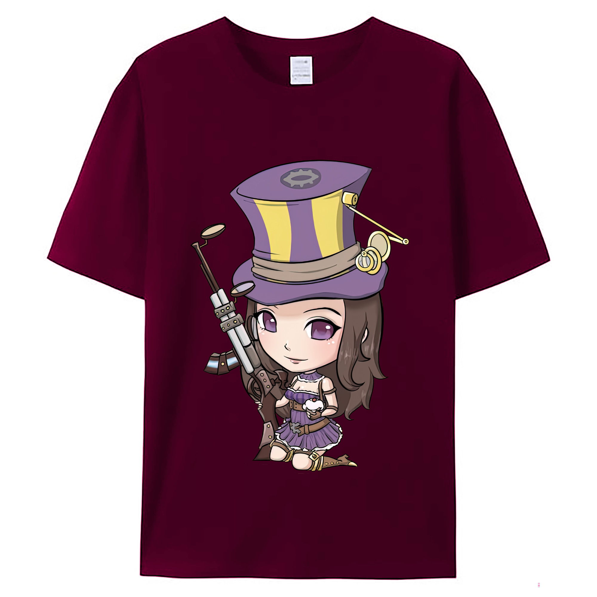 （画像用） リーグ・オブ・レジェンド League of Legends LOL レディースカジュアルプリントTシャツ（綿100％）